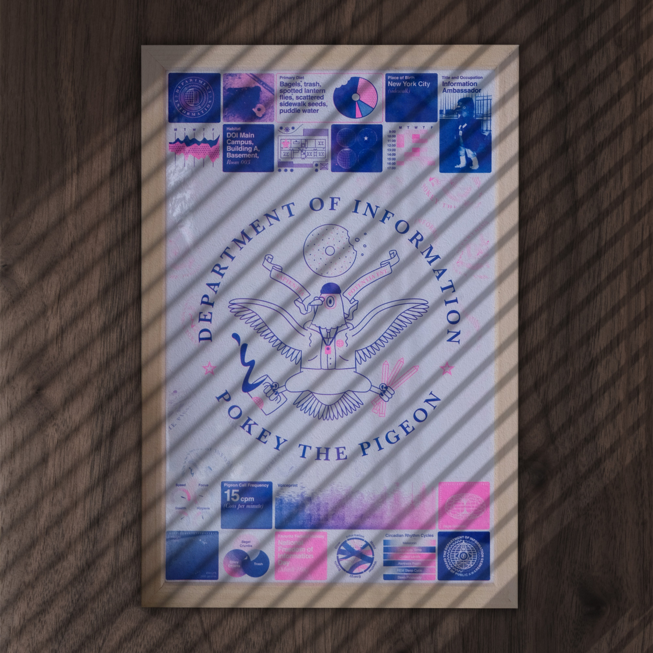 Pokey the Pigeon Risograph Poster - Image 6